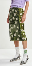 Green sequins skirt