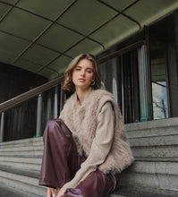 Fluffy gilet