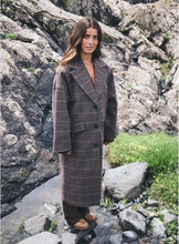 Checked coat