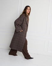 Checked coat