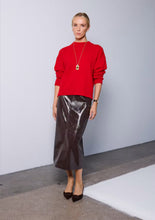 Eco leather skirt