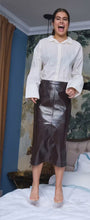 Eco leather skirt